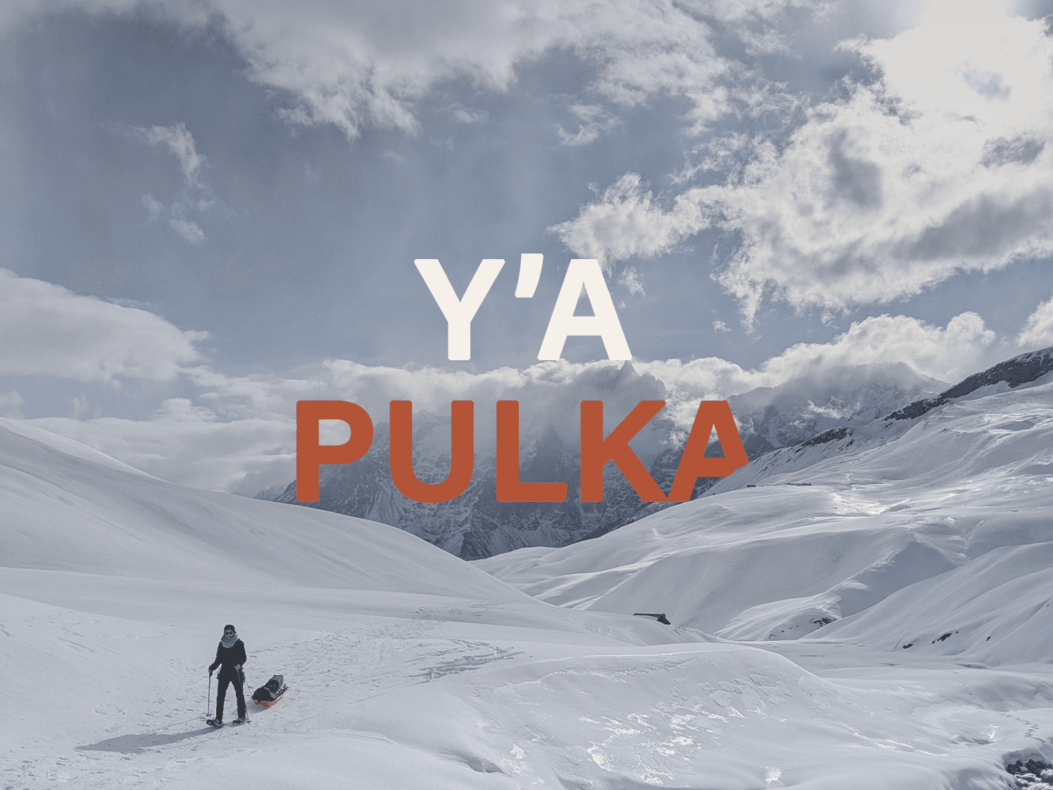 Pulka bivouac snowshoes on the Plateau d'Emparis