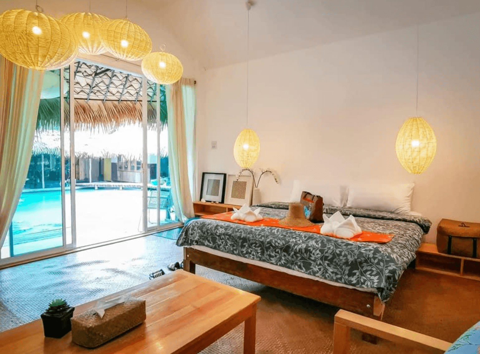 Chambre double avec vue étang — Zone A (Chambre 3 et 4)