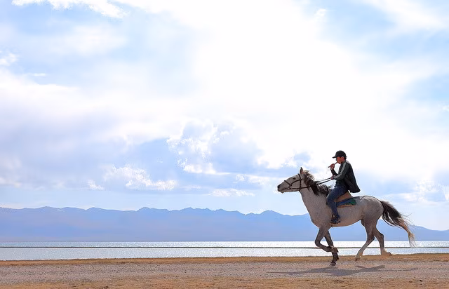 Horse trekking to Son-Kul Lake