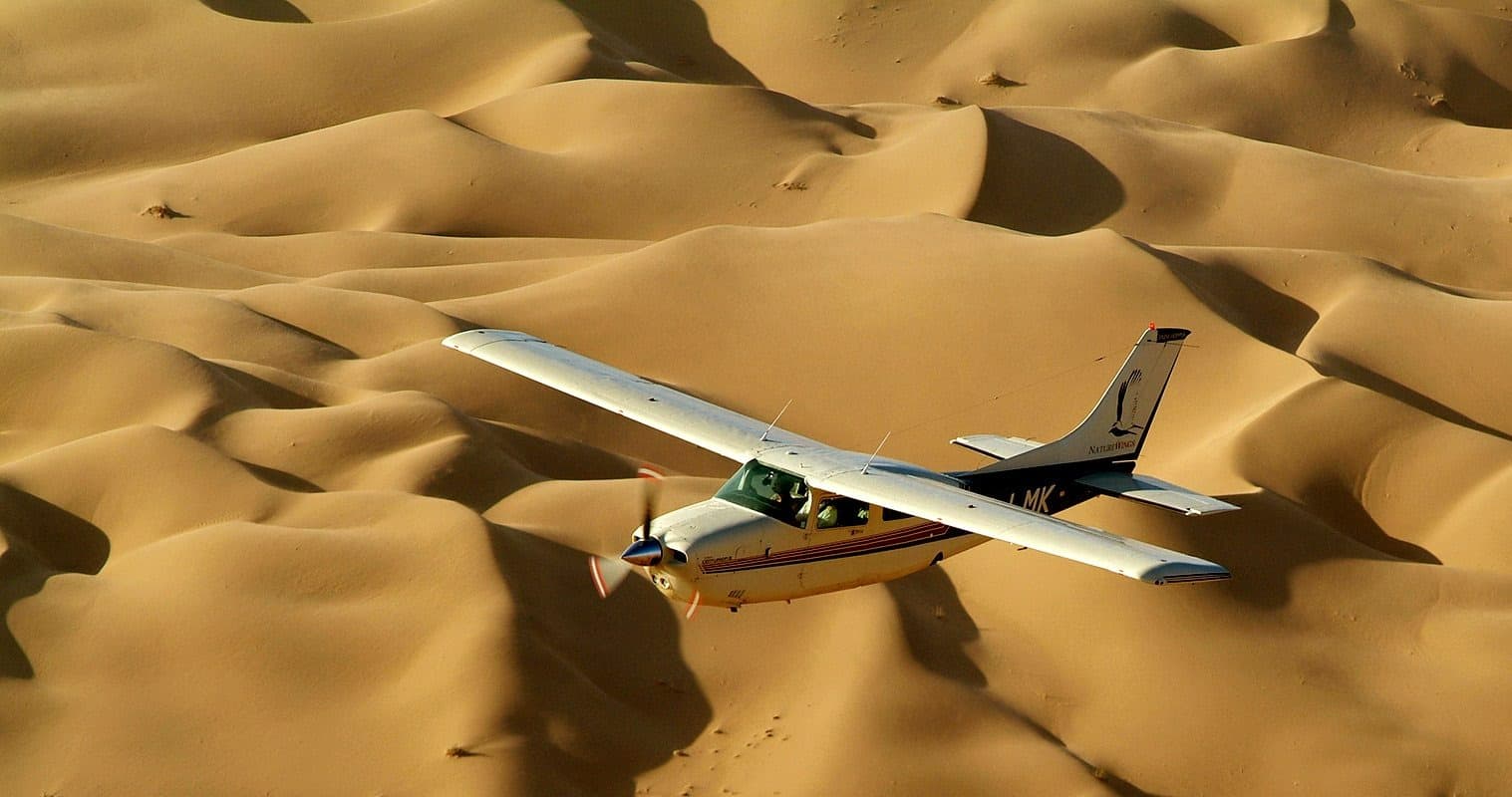 Namibia from the sky (fly-in) — Luxury